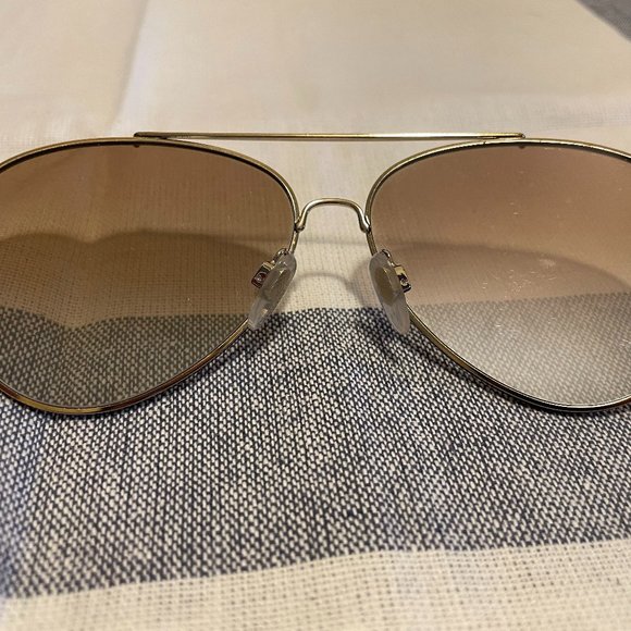 Authentic BURBERRY Blonde Aviator Sunglasses with hard case main image 7